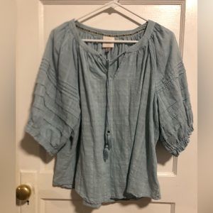 Knox Rose, blouse, light blue, never used, no tags